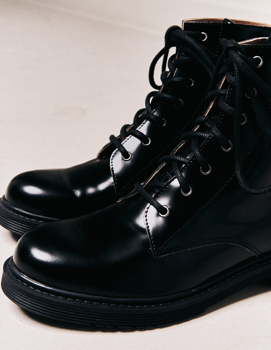 Ankle boots Hélène - Black box leather